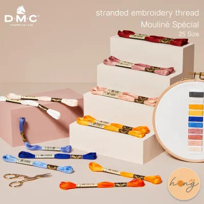 DMC ไหม stranded embroidery thread Mouliné Spécial 25 Size #117 [พร้อมส่งในไทย]