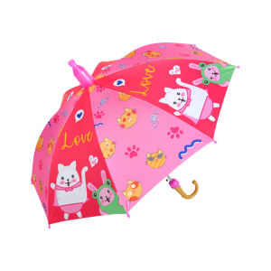 85cm Children Umbrella with Cover Umbrella UV Protection Cartoon Character Umbrella for Kids Kindergarten Primary School Student
