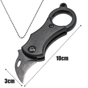 3PCS Portable Outdoor Folding Ring Claw Camping Pocket EDC Cutting Tool Keychain Necklace Fruit Peel Open Box Tool