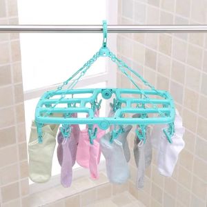 UNIDAS Plastic folding clothes hanger windproof hook#729#730