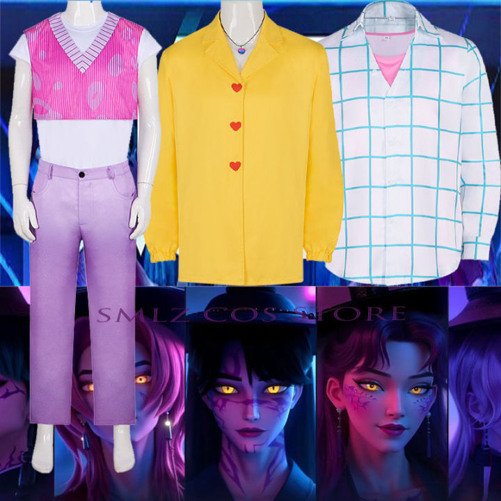 thumbnail image 2 of Kids Demon Hunter Of Kpop Saja Boys Jinu Abby Baby Cosplay Costume Set 2 of 14