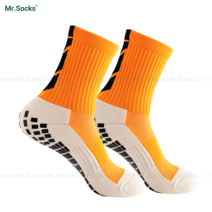 Tất nam thể thao vớ đá bóng cao cấp Mr.Socks chất liệu cotton thoáng khí thấm hút mồ hôi có đệm silicon chống trượt - DABONG-506-1DOI
