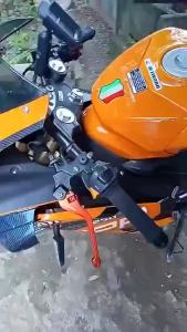 Universal Motorcycle Rearview Mirrors Stealth Wind Wing Rotating Side Mirrors Winglet Side Mirror