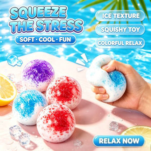 Crushed Ice Squishy Toy Kawaii Ice Cream Bar Fidget Squeeze Ball Stress Relief Desk Gift