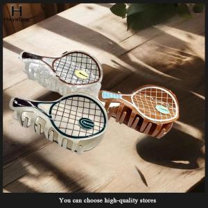 Hayating Creative Simulation Tennis Racket Hair Caw Acetic Acid Shark Clip Fashion Casual Hairpin For Girls Headwear Hair Accessories