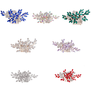 Luxurious Rhinestones Headband Hair Clip Hair Comb for Bride and Bridesmaid Formal Event Hair Styling Tool