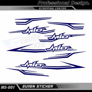 Striping Mio Sporty / Striping Mio Smile Simple Elegant Cutting Sticker MS-001