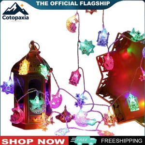 【New Arrival】 Colorful Ramadan LED String Lights with 40 LEDs for Eid Celebration Garden and Home Festive Decor