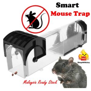ShopWithJoy 32cm Reusable Smart Mouse Trap Plastic Rat Trap Rat Live Trap Perangkap Tikus Sangkar Tikus Rat Trap Bait