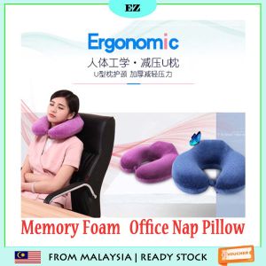 PROMO!! U8014 Dual Use U Shaped Memory Foam Travel Pillow Office Nap Pillow Good Neck Support