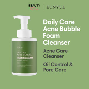 EUNYUL Daily Care Acne Bubble Foam Cleanser 500ml | Korea Mild Low Irritation Pores Care Face Wash