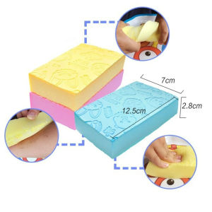 Mút tắm kì ghét bọt biển tẩy tế bào chết tạo bọt nhiều màu dễ thương cho bé