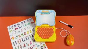 Early Educational Learning Toy With Sticker and Erasable Graffiti Brush Pen