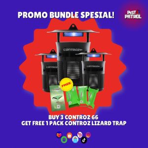 [BUNDLE] Jebakan nyamuk Lampu nyamuk Perangkap nyamuk Mosquito Trap Controz 66 3UNIT + FREE Controz Lizard Trap 1Pack
