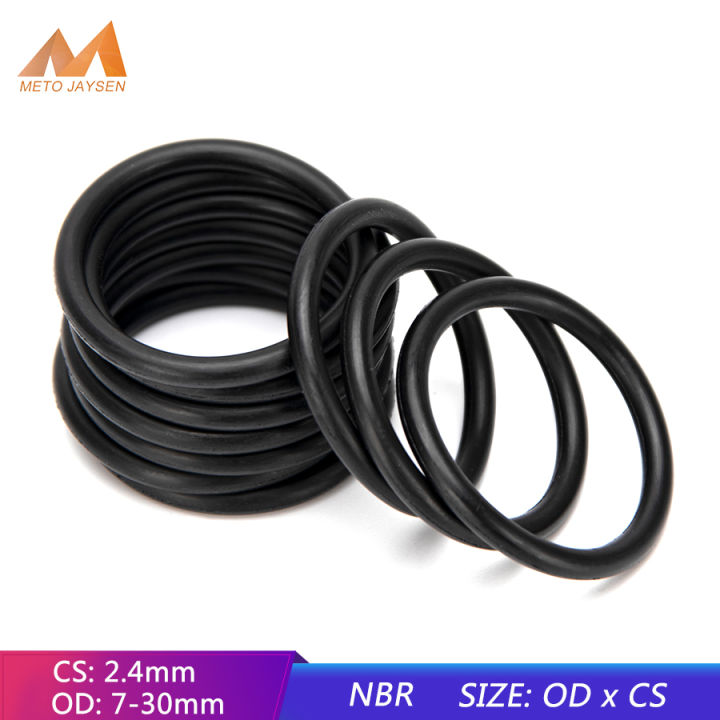 50pcs Outer Diameter 7mm-50mm Thickness Black NBR Nitrile Rubber  Sealing Black Seal O-ring Gasket Oring O Ring Lazada PH
