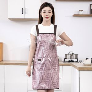 OUREAL Oil-Resistant Waterproof Apron with Wipe Hands Towel Anti-Dirt Adjustable Bib Apron High Quality Work Apron for Kitchen Restaurant
