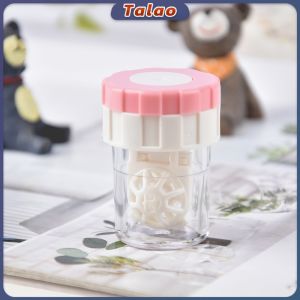 Talao Contact Lens Manual Cleaner Portable Rotating Case Glasses Cleaning Box