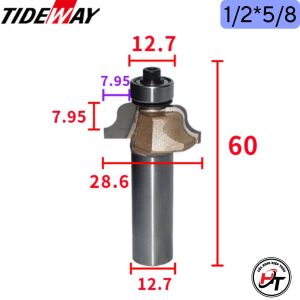 Mũi phay gỗ chỉ Ngã mũi soi chữ S Tideway cao cấp 0801 MSNGA-TW