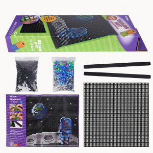 ตารางการศึกษาลูกปัดหัตถกรรมชุดสำหรับเด็กสร้างสรรค์ DIY ของเล่นของขวัญไม่มีรีดผ้าที่จำเป็นปริศนาการศึกษาของเล่นอาคารบล็อกที่ทำด้วยมือลูกปัดตารางถั่วชุด