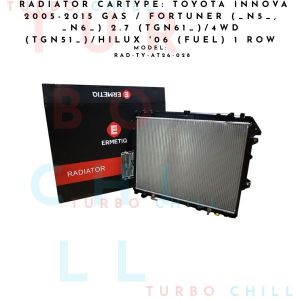 RADIATOR CARTYPE: TOYOTA INNOVA 2005-2015 GAS / FORTUNER