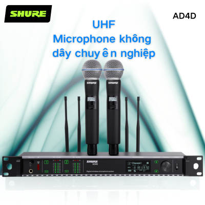 Karaoke microphone, Shuer/original ad4d wireless microphone, high-end wireless microphone anti-Loop Wireless