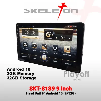 Head Unit Android Ram 4+64 GB CarPlay Skeleton Bluetooth Wifi