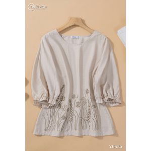 Áo Thiết Kế Trung Niên Nữ chất liệu thoáng mát thấm mô hôi cực tốt AN4Y0326 Thời trang Thiều Hoa