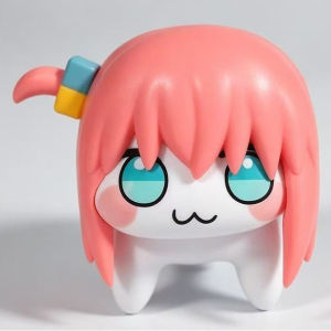Bocchi the Rock Hitori Gotoh Birthday Gift Cute Pink Hair Animal Figurine Funny Shy Face Desk Decor for Friend Collector Present