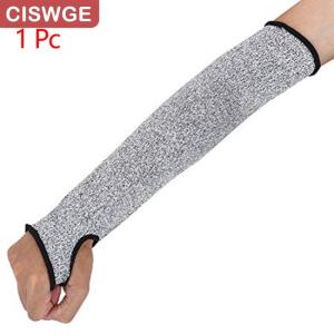 [COD] CISWGE SPORTS 1Pc Level 5 HPPE Cut Resistant Anti-Puncture Work Protection Arm Sleeve Cover Cut-resistant Arm Sleeve for Men Women
