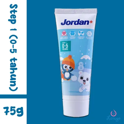 JORDAN TOOTHPASTE PASTA GIGI ODOL ANAK STEP 1 STEP 2 75GR