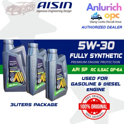 AISIN 5W-30 Fully Synthetic Motor Oil Gasoline and Diesel Engine GreenTECH+ Maximum ENGINE PROTECTION