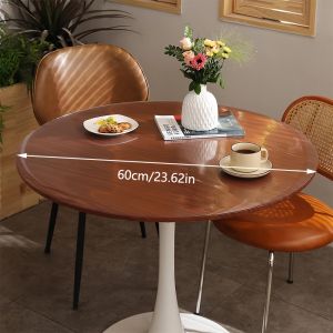 มีสินค้า  แผ่นรองโต๊ะกลม PVC พลาสติกใสกันน้ำกันน้ำมันกันร้อนสำหรับใช้ในบ้าน โต๊ะกลม หลายขนาดให้เลือก 60/80/90/100/110/120CM