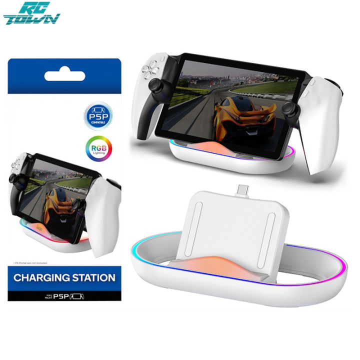 Charging Dock Station Handheld Stand Holder With RGB Light Charging ...