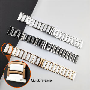 Ceramic Watch Strap For Xiaomi Watch S4 Smart Watch Watchband Ceramic strap between stainless steel Mi Watch 2 Pro/S3/S2/S1 Active S1 Pro/S1 AP watch band strap