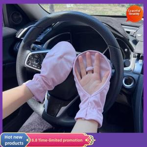 Graceful ถุงมือกันแดดป้องกันรังสียูวีสำหรับฤดูร้อนถุงมือแบบบางระบายอากาศได้ดีสำหรับผู้หญิงถุงมือปั่นจักรยานกีฬากลางแจ้ง