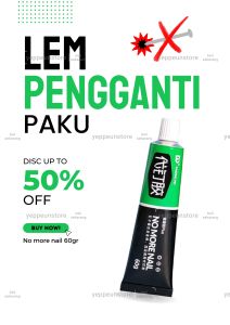 Lem Pengganti Paku Tembok Lem Serbaguna Super Kuat Lem Besi  60gr