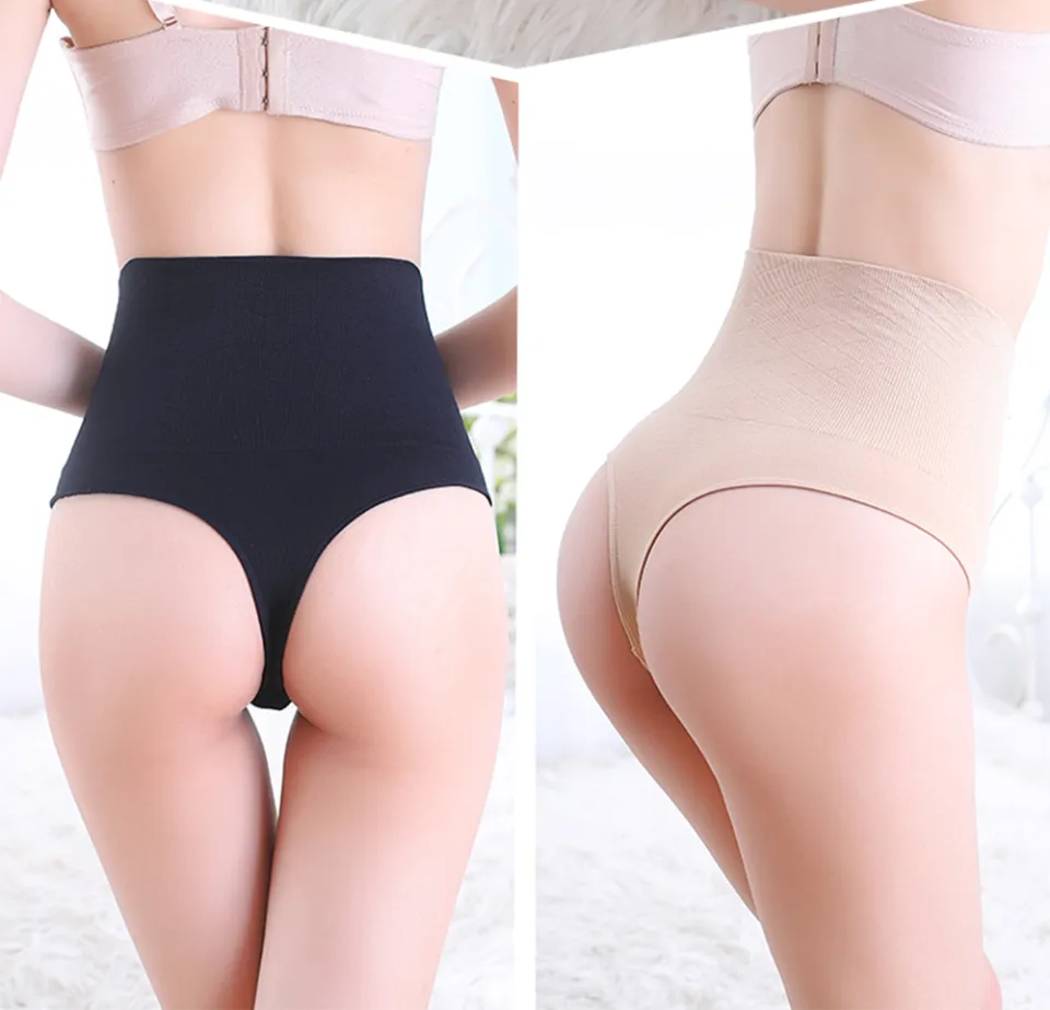 Women Thong Panty Shaper High Waist Tummy Control Panties Slimming