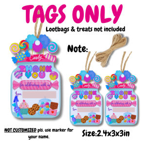 10pcs CANDYLAND Candy Bags Birthday Treats Giveaways Souvenirs Ziplock Gifts