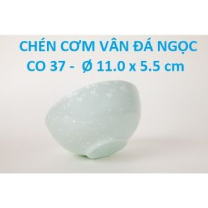 Chén ăn cơm bầu thân cao melamine cao cấp vân đá ngọc CO 37- Ø 11.0 x 5.5 cm