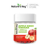 [สินค้าพรีออเดอร์]Nature’s key apple cider Vinegar 1000mg gummies weight management น้ำส้มสายชูแอปเปิ้ลไซเดอร์ลูกอมนุ่
