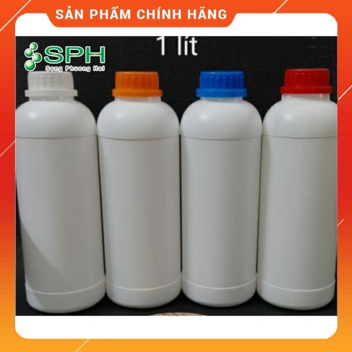 Combo 10 chai nhựa trắng 1 Lít nắp vặn to HDPE giá tốt