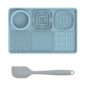 【Mi Pet Lover】Lick Mat for Dogs Slow Feeder Licking Mat with Suction Cups for Food and Water  Silicone Feeding Mat