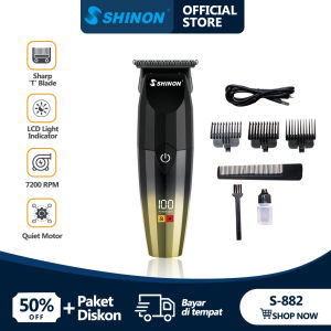 SHINON S-113 Hair Clipper Alat Pangkas Rambut Original Alat Potong Rambut Kliper Bergas Rambut Elektrik Mesin Cukur Rambut Mesin Pangkas