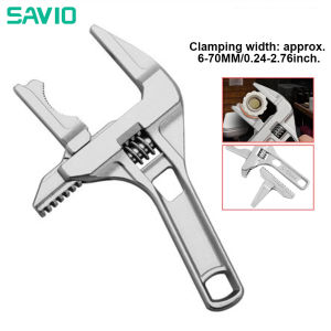 SAVIO Bathroom Plumbing Wrench Adjustable Wrench Universal Monkey Spanner Multi-function plumbing Hand Tools Nut Sink Wrench Bathroom Pipe Large Open Spanner