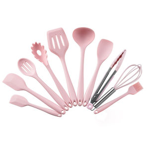 HomeFlex 10pcs Heat Resistant Silicone Cookware Set Nonstick Cooking Tools Kitchen Baking Tool Kit Utensils Kitchen Accessories