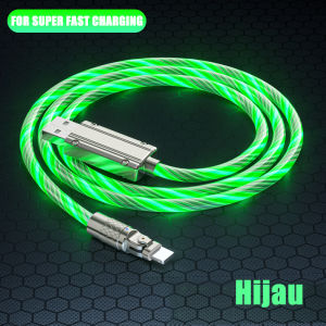 ZHIKE Kabel data Bercahaya Fast Charging for Tipe c Micro USB Untuk Apple iP Lightning Type C Cable Metal 240W 120W 1M Pengisian Cepat Kabel Pengisi Daya Untuk Android OPPO REALME VIVO XIAOMI Ponsel Charger