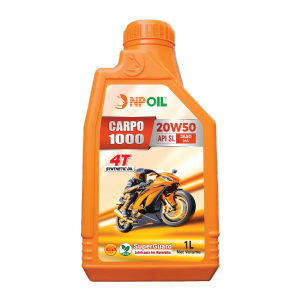 Dầu nhớt xe máy 4T -  CARPO 1000 (Synthetic Oil) - API SL - JASO MA - SAE 20W50 - 0.8L/1L (Xe số)