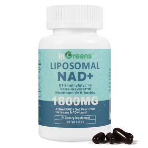 inGreens 1800mg NAD+ Complex Anti-Aging Supplement for Cellular Energy Repair & Renewal Boosts Metabolism NMN Alternative 60 Capsules