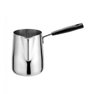 PLLEWY Silver Milk Hotting Pot with Graduated Scale 304 Stainless Steel Tea Boiling Pot High Quality Diversion Design Coffee Jug For Induction Cookers