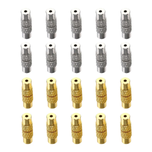 10Pieces Elegant Screw Clasps Copper End Caps Screw Clasps for Making DIY Crafts Necklace Bracelet Accessories